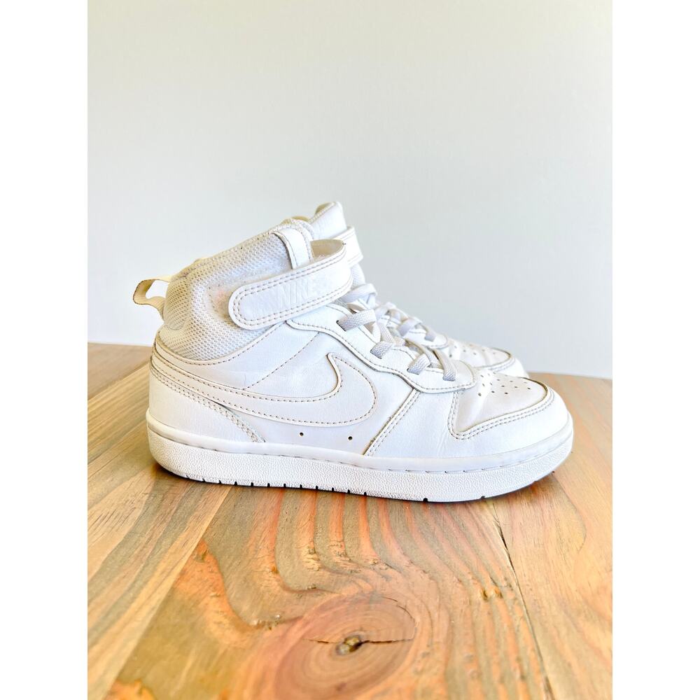 Nike Court Borough Mid 2 kids Sneakers High Top Shoes Size 1 Youth